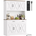 Armoire de cuisine 180 cm avec prises electriques, deux tiroirs et etageres modulables